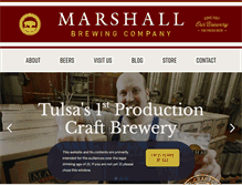 Tablet Screenshot of marshallbrewing.com